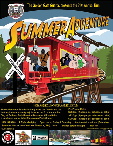 Summer adventure flyer art